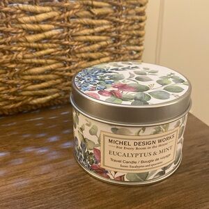 NWT Michel Design Works Eucalyptus & Mint Travel Candle